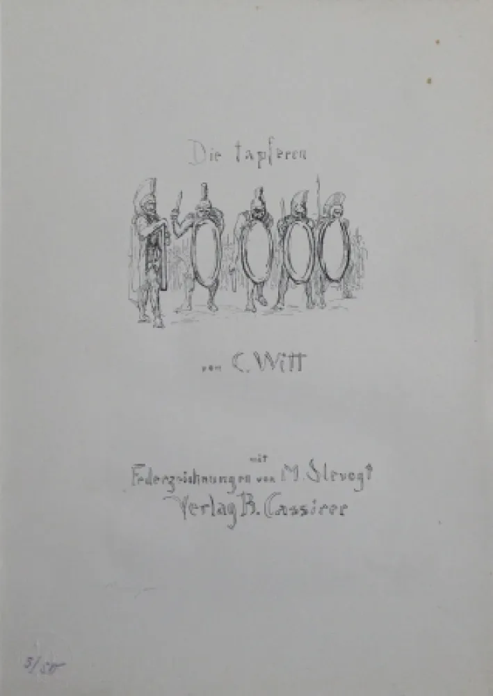 Lithographie Slevogt - Titel 