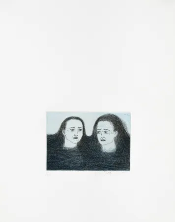 Gravure Smith - Heads in water