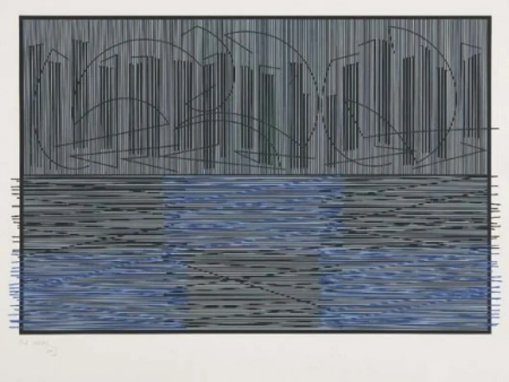 Sérigraphie Soto - Escritura compuesta, 1974