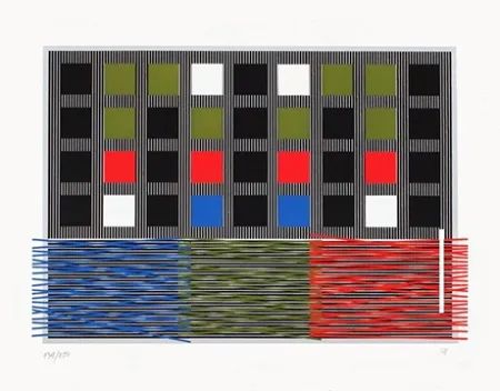 Sérigraphie Soto - Untitled