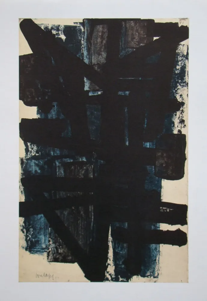 Lithographie Soulages (After) - Peinture sur papier - 1950