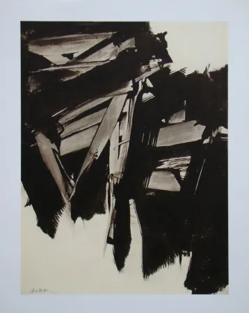 Lithographie Soulages (After) - Peinture sur papier - 1960