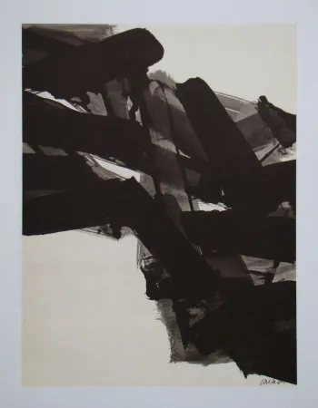 Lithographie Soulages (After) - Peinture sur papier - 1961