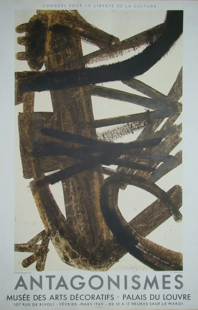 Affiche Soulages - Antagonismes