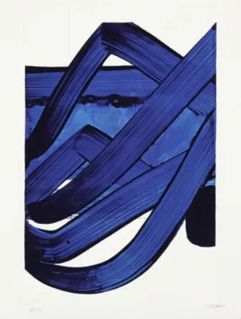 Lithographie Soulages - Composition, Sérigraphie No 18