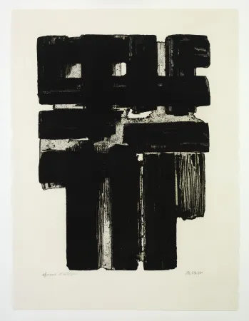 Aucune Technique Soulages - Eau Forte 10b