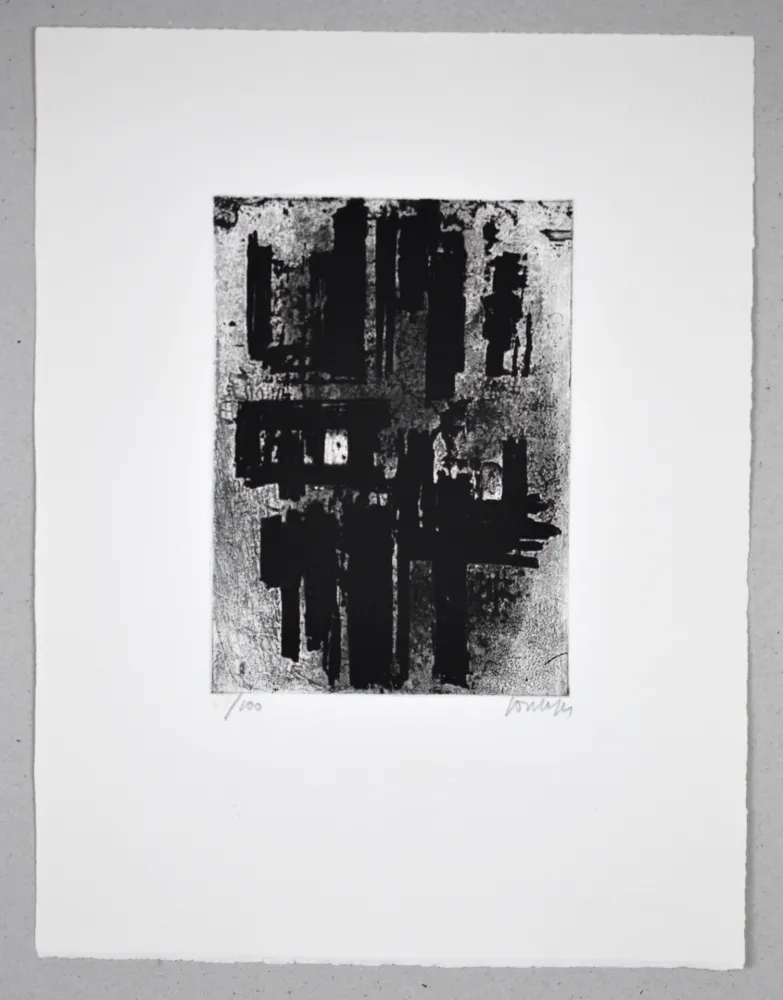 Eau-Forte Soulages - Eau forte IV