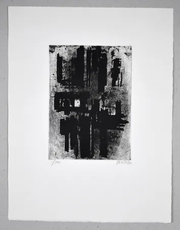 Eau-Forte Soulages - Eau forte IV
