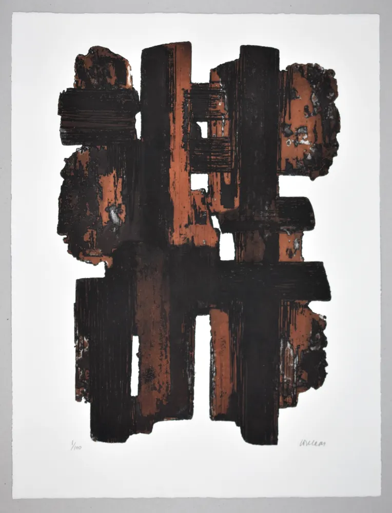 Eau-Forte Soulages - EAU FORTE IX