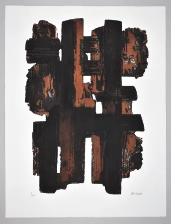 Eau-Forte Soulages - EAU FORTE IX