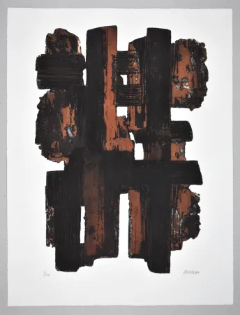 Eau-Forte Soulages - EAU FORTE IX
