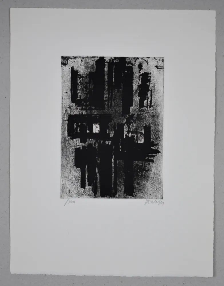 Eau-Forte Soulages - Eau-forte n°IV
