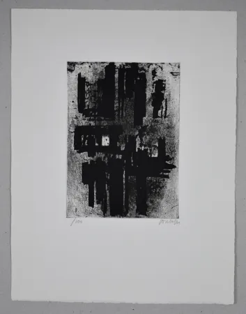 Eau-Forte Soulages - Eau-forte n°IV