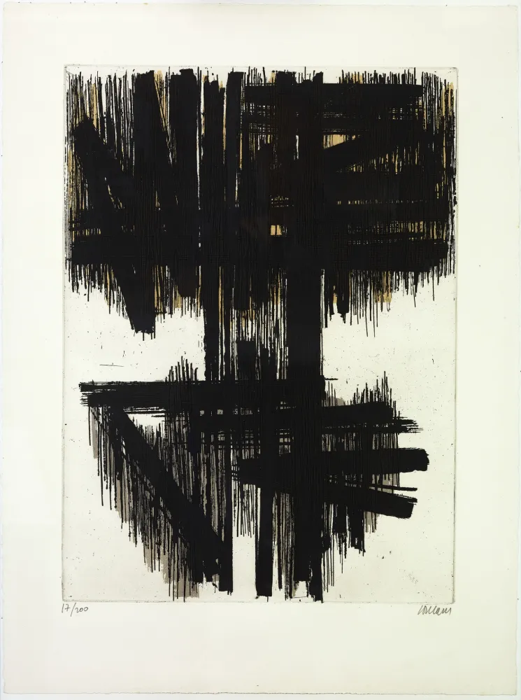 Eau-Forte Soulages - Eau forte originale 6