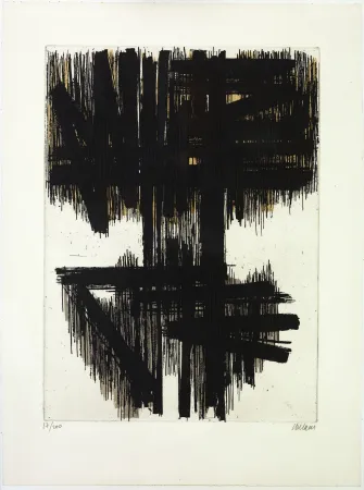 Eau-Forte Soulages - Eau forte originale 6