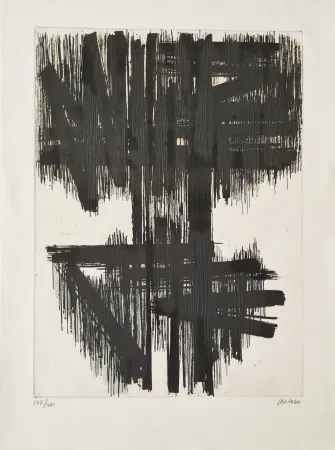 Eau-Forte Soulages - Eau-forte VI 