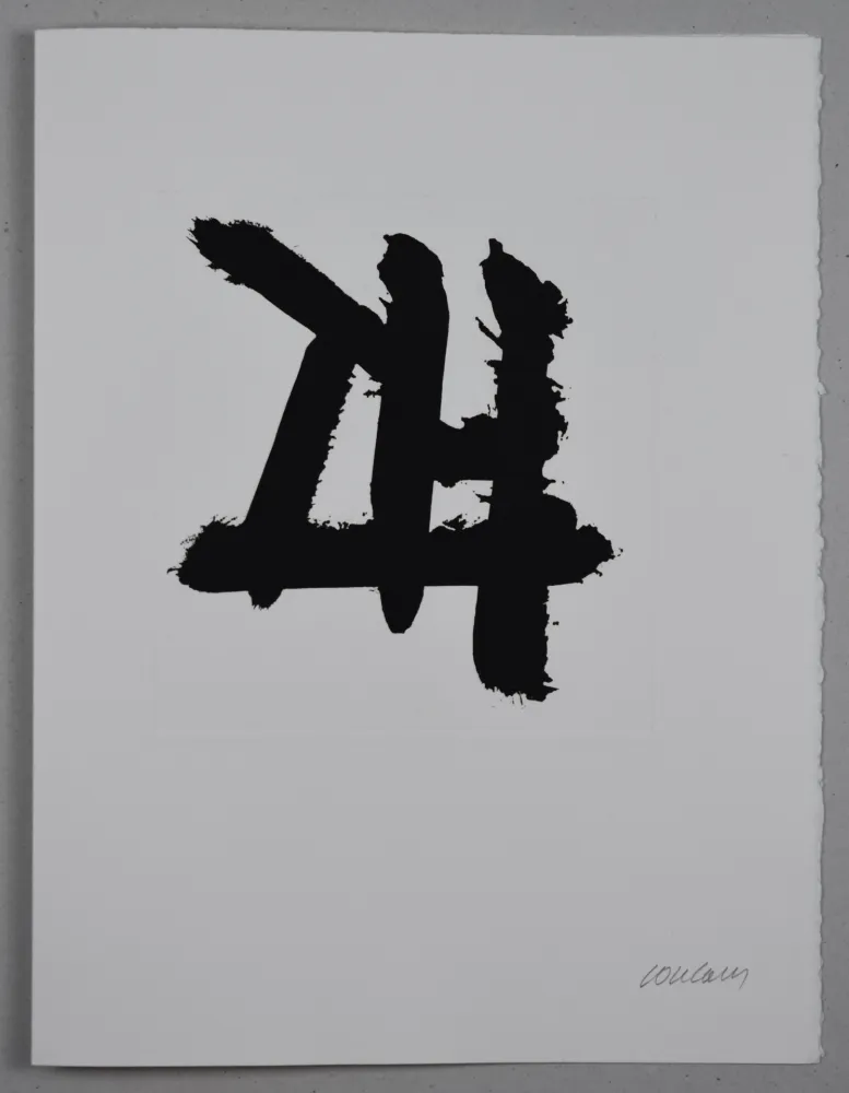 Eau-Forte Soulages - EAU FORTE XXXIV