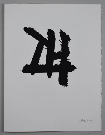 Eau-Forte Soulages - EAU FORTE XXXIV
