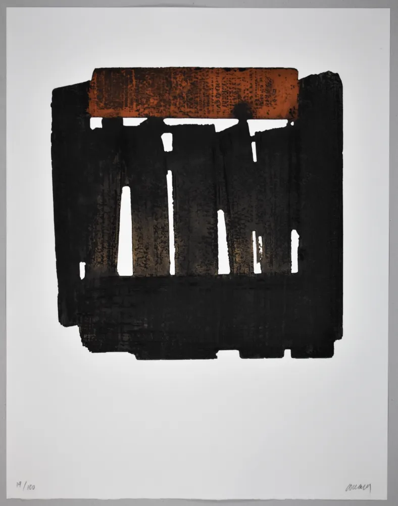 Eau-Forte Soulages - EAU FORTE XXXVI