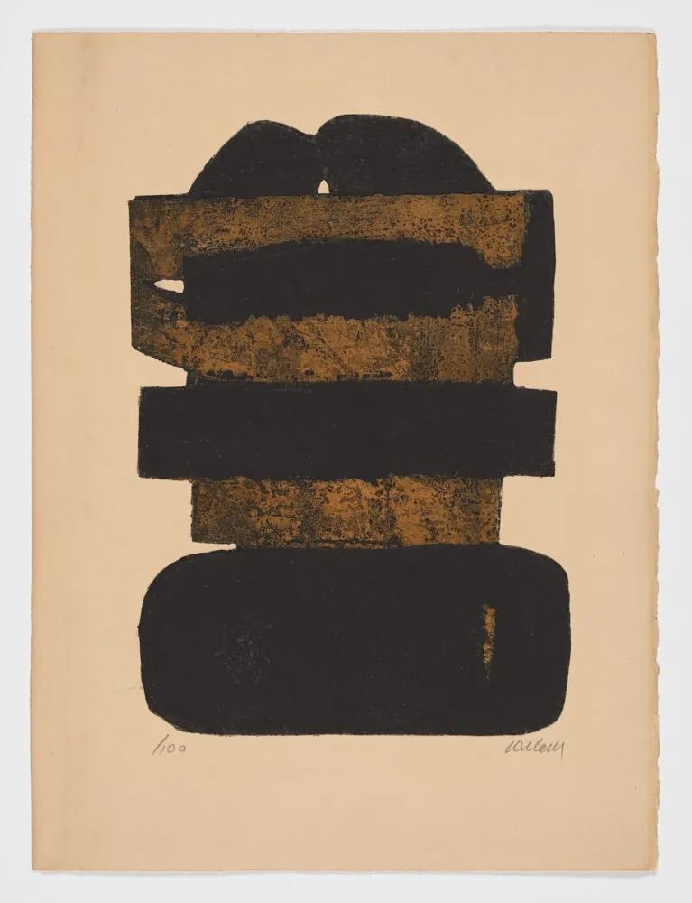 Aucune Technique Soulages - Eauforte XXIV