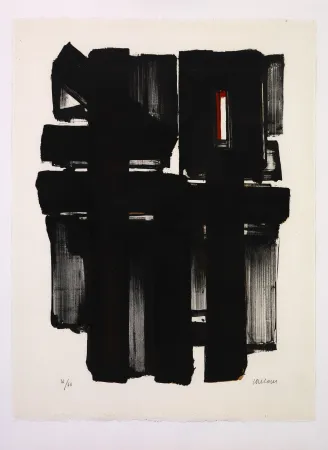 Lithographie Soulages - Lithographie II