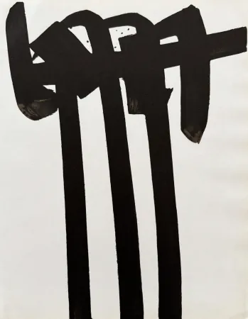 Lithographie Soulages - Lithographie n°28, 1970