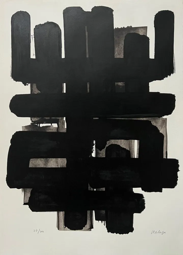 Lithographie Soulages - Lithographie n°3 