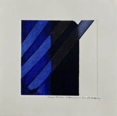 Sérigraphie Soulages - Screenprint no. 17 – 1989