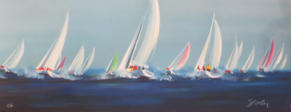 Lithographie Spahn - Voile panoramique