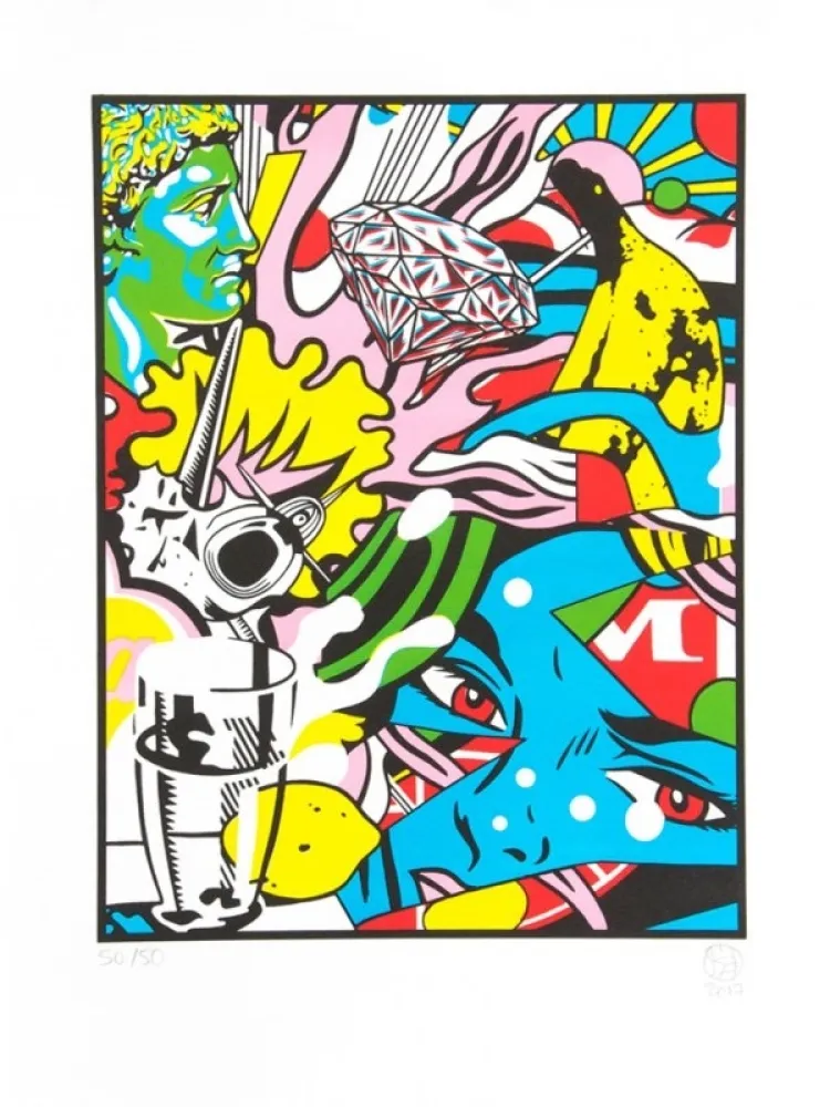 Lithographie Speedy Graphito - Diamond Dream