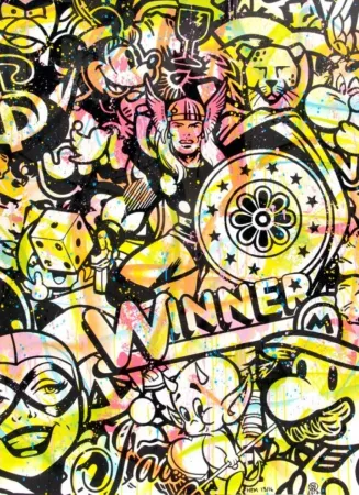 Lithographie Speedy Graphito - Winner