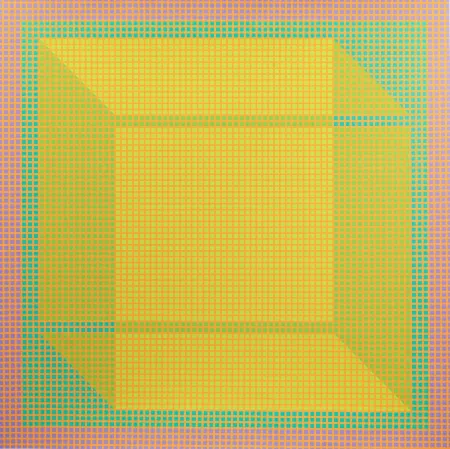 Sérigraphie Stanczak - Boxed, from Twelve Progressions