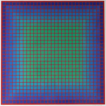 Sérigraphie Stanczak - Conferring Blue