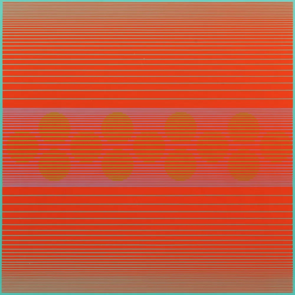 Sérigraphie Stanczak - Median with Circles, from Variants