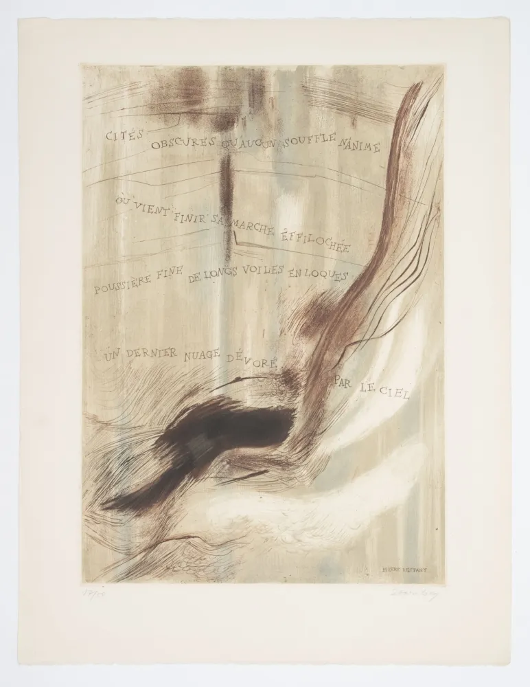 Eau-Forte Et Aquatinte Staritsky - Gravure-Poème, Pierre Restany.