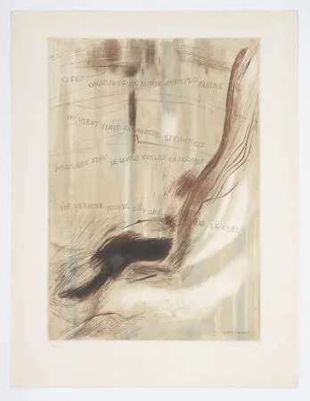 Eau-Forte Et Aquatinte Staritsky - Gravure-Poème, Pierre Restany.