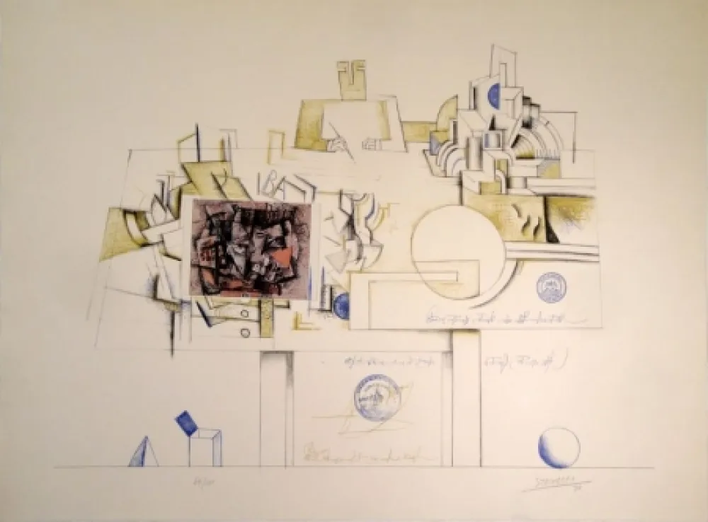 Lithographie Steinberg - Braque Postcard