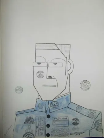 Lithographie Steinberg - Le Général