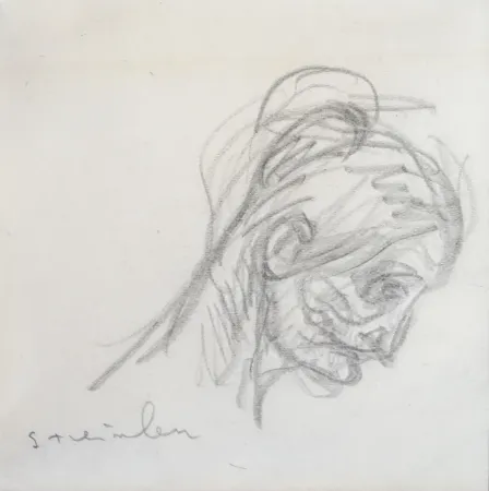 Aucune Technique Steinlen - Portrait de femme