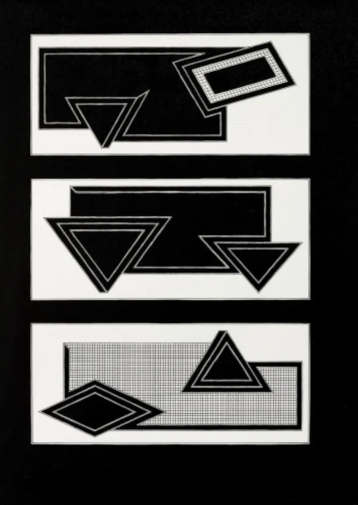 Lithographie Stella - Black Stack