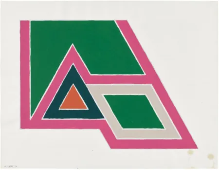 Multiple Stella - Untitled (study for Sanbornville, from Eccentric Polygons)