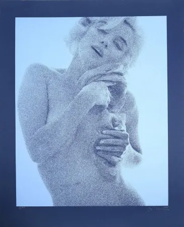 Lithographie Stern - Marilyn (Blue)