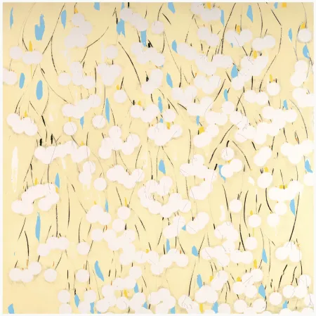 Sérigraphie Sultan - White Mimosa