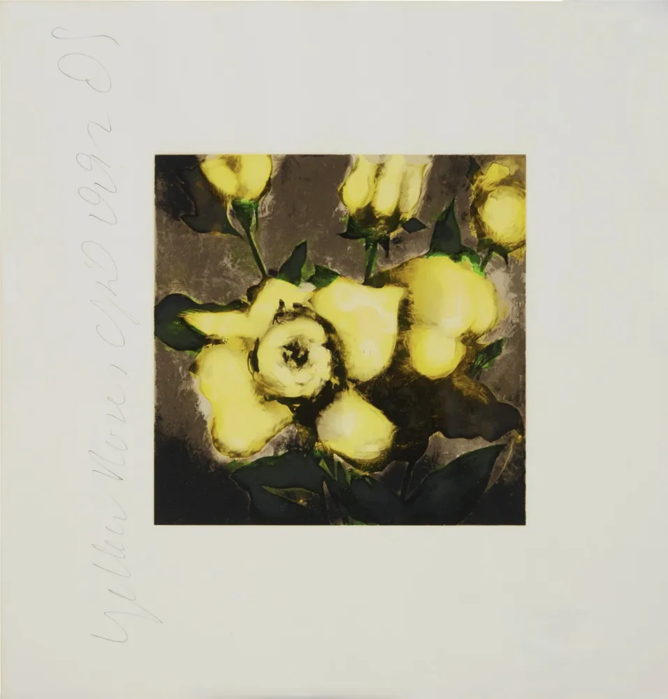 Sérigraphie Sultan - Yellow Roses from Fruits and Flowers
