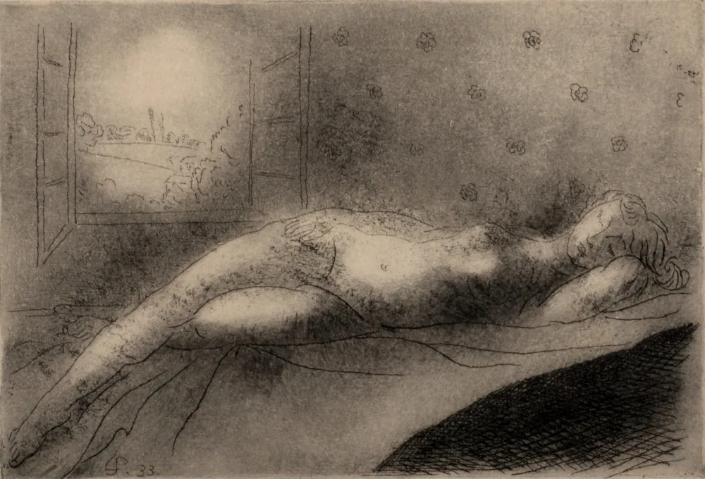 Gravure Sur Bois Survage - Composition surréaliste (A), 1933