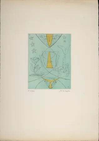 Eau-Forte Survage - Composition surréaliste XVI, c. 1930s