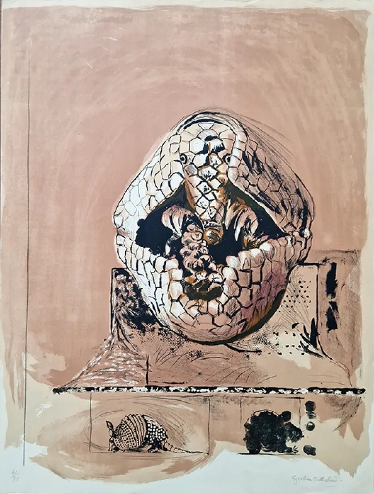 Lithographie Sutherland - Tatout