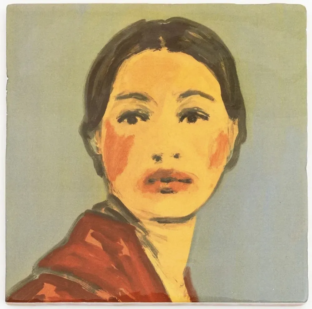 Céramique Tabouret - Makeup (red coat)
