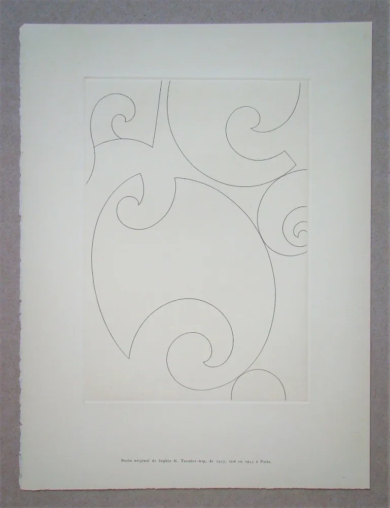 Gravure Taeuber-Arp - Coquilles, 1937