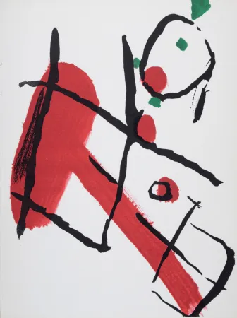 Lithographie Tal Coat - Composition, 1966
